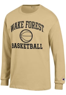 Champion Wake Forest Demon Deacons Gold Basketball Jersey Long Sleeve T Shirt