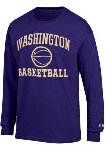 Mens Washington Huskies Purple Champion Basketball Jersey Tee