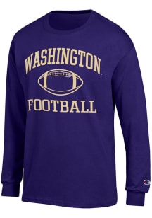 Mens Washington Huskies Purple Champion Football Jersey Tee