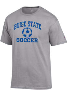 Champion Boise State Broncos Grey Soccer Jersey Short Sleeve T Shirt