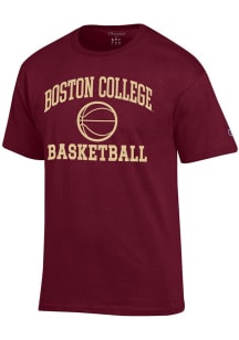 Champion Boston College Eagles Maroon Basketball Jersey Short Sleeve T Shirt