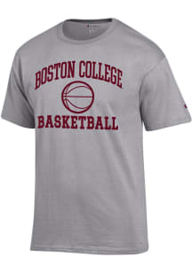 Champion Boston College Eagles Grey Basketball Jersey Short Sleeve T Shirt