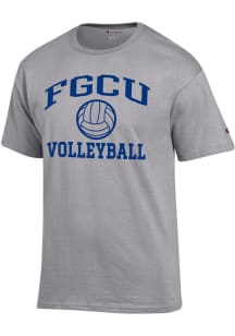 Champion Florida Gulf Coast Eagles Grey Volleyball Jersey Short Sleeve T Shirt