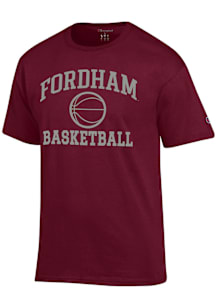 Champion Fordham Rams Maroon Basketball Jersey Short Sleeve T Shirt
