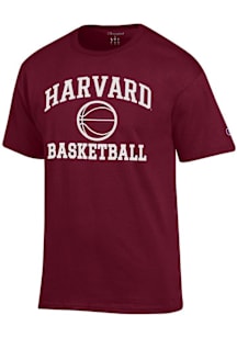 Champion Harvard Crimson Maroon Basketball Jersey Short Sleeve T Shirt
