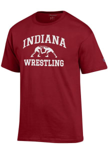 Indiana Hoosiers Cardinal Champion Wrestling Jersey Short Sleeve T Shirt