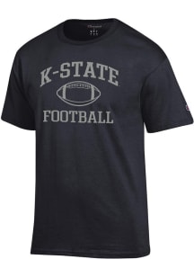 K-State Wildcats Black Champion Football Jersey Short Sleeve T Shirt