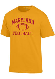 Maryland Terrapins Gold Champion Football Jersey Short Sleeve T Shirt