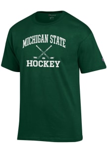 Michigan State Spartans Green Champion Hockey Jersey Short Sleeve T Shirt