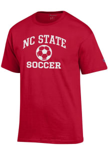 Champion NC State Wolfpack Red Soccer Jersey Short Sleeve T Shirt