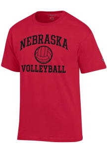 Nebraska Cornhuskers Red Champion Volleyball Jersey Short Sleeve T Shirt