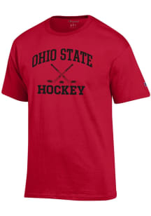 Ohio State Buckeyes Red Champion Hockey Jersey Short Sleeve T Shirt