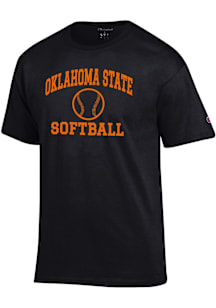 Champion Oklahoma State Cowboys Black Softball Jersey Short Sleeve T Shirt