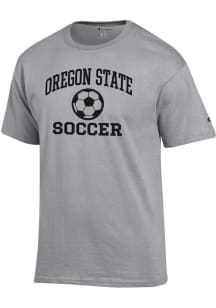 Champion Oregon State Beavers Grey Soccer Jersey Short Sleeve T Shirt