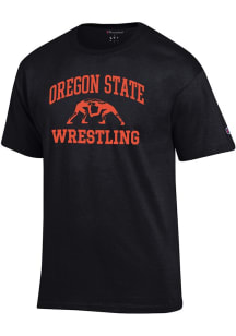 Champion Oregon State Beavers Black Wrestling Jersey Short Sleeve T Shirt