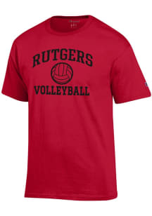 Rutgers Scarlet Knights Red Champion Volleyball Jersey Short Sleeve T Shirt