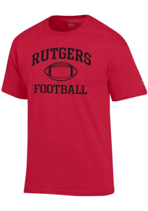 Champion Rutgers Scarlet Knights Red Football Jersey Short Sleeve T Shirt