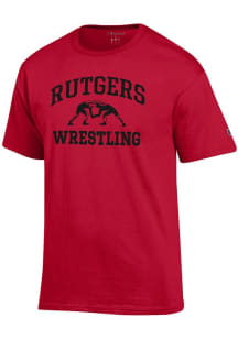 Rutgers Scarlet Knights Red Champion Wrestling Jersey Short Sleeve T Shirt