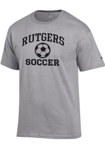 Rutgers Scarlet Knights Grey Champion Soccer Jersey Short Sleeve T Shirt