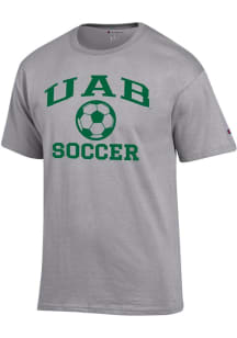 Champion UAB Blazers Grey Soccer Jersey Short Sleeve T Shirt