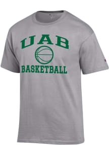 Champion UAB Blazers Grey Basketball Jersey Short Sleeve T Shirt