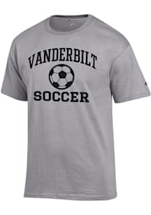 Champion Vanderbilt Commodores Grey Soccer Jersey Short Sleeve T Shirt