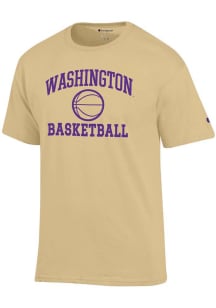 Washington Huskies Gold Champion Baseball Jersey Short Sleeve T Shirt