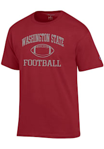 Champion Washington State Cougars Cardinal Football Jersey Short Sleeve T Shirt
