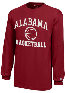 Champion Alabama Crimson Tide Youth Cardinal Basketball Core Long Sleeve T-Shirt