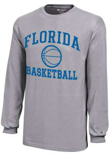Champion Florida Gators Youth Grey Basketball Core Long Sleeve T-Shirt