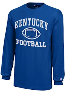 Champion Kentucky Wildcats Youth Blue Football Core Long Sleeve T-Shirt