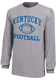 Champion Kentucky Wildcats Youth Grey Football Core Long Sleeve T-Shirt