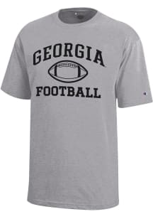 Champion Georgia Bulldogs Youth Grey Football Core Short Sleeve T-Shirt