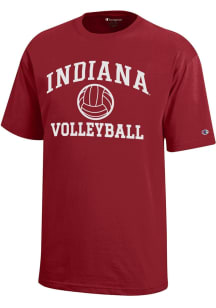 Youth Indiana Hoosiers Cardinal Champion Volleyball Core Short Sleeve T-Shirt