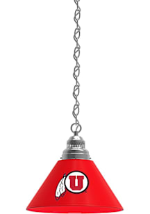 Utah Utes Single Silver Billiard Lamp