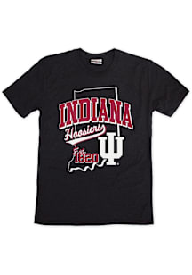 Indiana Hoosiers Black Multi Logo Short Sleeve Fashion T Shirt