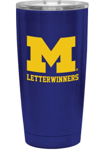 Blue Michigan Wolverines 20oz Letterwinners Stainless Steel Tumbler