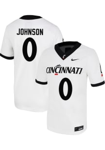 Isaiah Johnson Nike Mens White Cincinnati Bearcats NIL Football Jersey