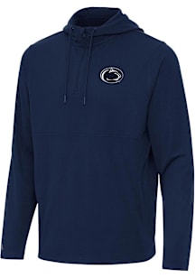 Antigua Penn State Nittany Lions Mens Navy Blue Connected Short Sleeve Qtr Zip