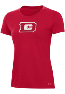 Under Armour DC Defenders Womens Red Performance Short Sleeve T-Shirt