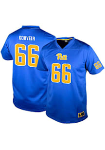Keith Gouveia Genuine Collective Mens Blue Pitt Panthers NIL Football Jersey