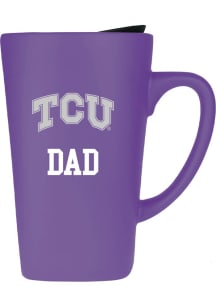 TCU Horned Frogs 16oz Soft Touch Dad Ceramic Mug - Purple