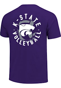 K-State Wildcats Youth Purple Painted Volleyball Short Sleeve T-Shirt