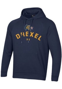 Mens Drexel Dragons Navy Blue Under Armour Arch Rival Hooded Sweatshirt