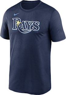 Nike Tampa Bay Rays Navy Blue Logo Short Sleeve T Shirt