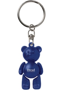Blue Drexel Dragons Beary Cute Keychain