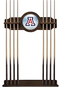 Arizona Wildcats Solid Wood Cue Rack Pool Table