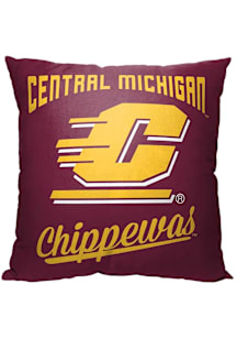 Central Michigan Chippewas 18x18 Throw Pillow - Maroon
