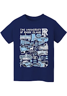 Vive La Fete Rhode Island Rams Youth Navy Blue Impressions Short Sleeve T-Shirt