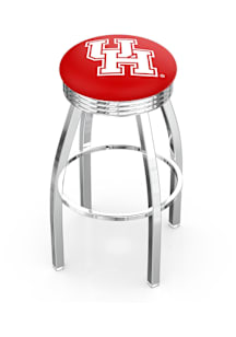Houston Cougars 3 Ring Chrome Seat Pub Stool - Silver
